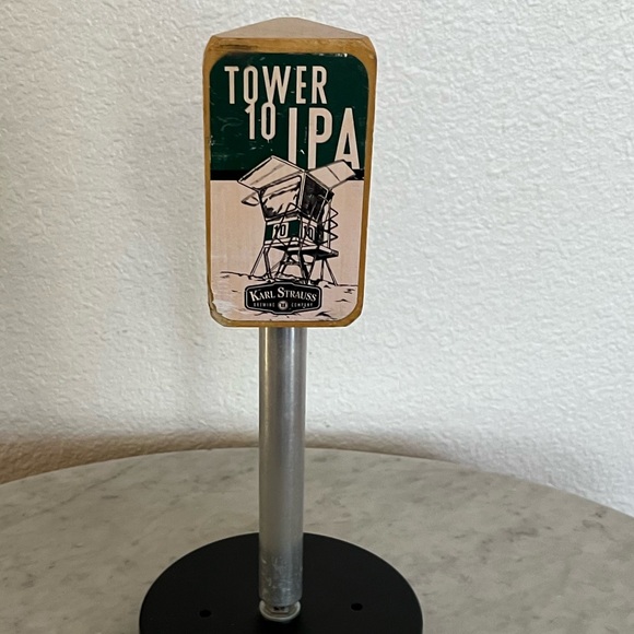 Tower 10 IPA Beer Tap Handle 10” Tall  Karl Strauss Brewing Company Man Cave - Picture 3 of 6